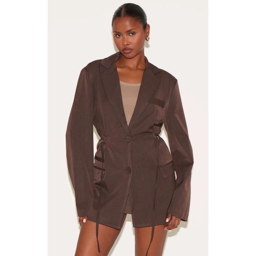 Blazer Café Au Lait À Ceinture, Café Au Lait