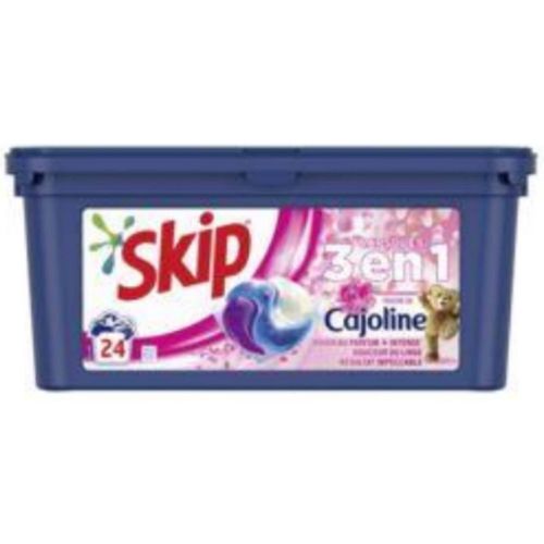 Lessive capsules 3en1 touche de cajloine parfum frais x24