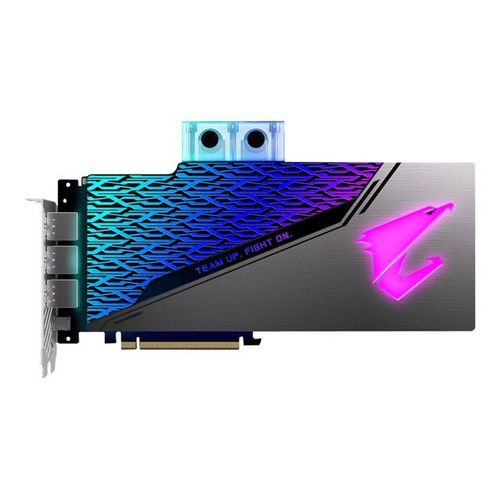 Gigabyte AORUS GeForce RTX 2080 SUPER WATERFORCE WB 8G - Carte graphique - GF RTX 2080 SUPER - 8 Go GDDR6 - PCIe 3.0 x16 - 3 x DisplayPort, 3 x HDMI, USB-C