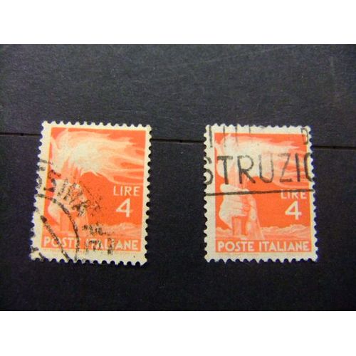 L 122 Italia Italie 1945 1948 / Antorcha / Yvert 492 Fu