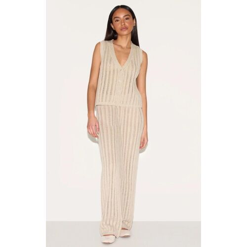 Petite Pantalon En Maille Tricot Non Colorée, Non Coloré