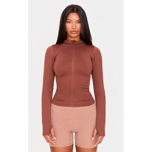 Veste De Sport Chocolatée Sans Coutures, Chocolat