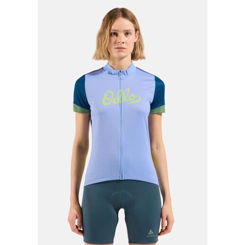 Odlo Maillot De Cyclisme Héritage Essentials Pour Femme, S, Blue
