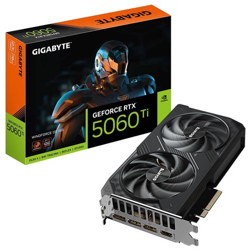 Carte Graphique Gigabyte GeForce RTX 5060 Ti Windforce OC 16 Go