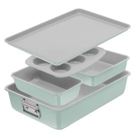 Tefal J175s504 Ceramik, Set 5 Pièces, Moules À Pâtisserie, Empilables, Revêtemen