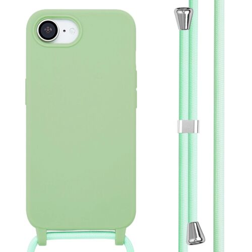 imoshion Coque en silicone avec cordon iPhone 17e / 16e Vert