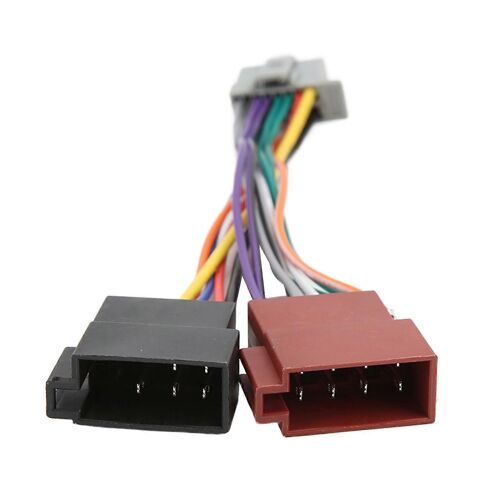 Harnais de radio stéréo de voiture Adaptateur de connecteur de faisceau de câblage ISO pour câble de récepteur radio alpin