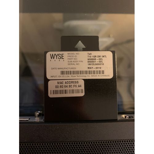 Client léger WYSE Classe T - Modèle Tx0