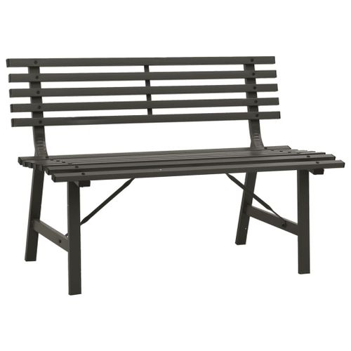 Vidaxl Banc De Jardin 110 Cm Acier Noir