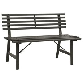 Vidaxl Banc De Jardin 110 Cm Acier Noir