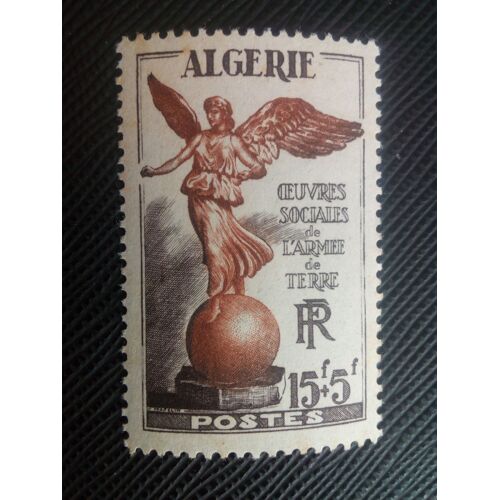 Timbre Algerie Y T 307 ?Uvres Sociales De L'armée De Terre 1953 ( 030608 )