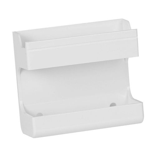 Boîte de rangement arina pour télécommande de climatiseur TV,sans poinçon,montage mural,chargement de téléphone portable,finition S6 - Type white