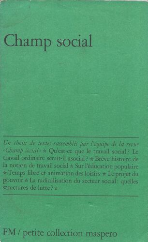 Champ Social - Collectif - Petite Collection Maspero 1976