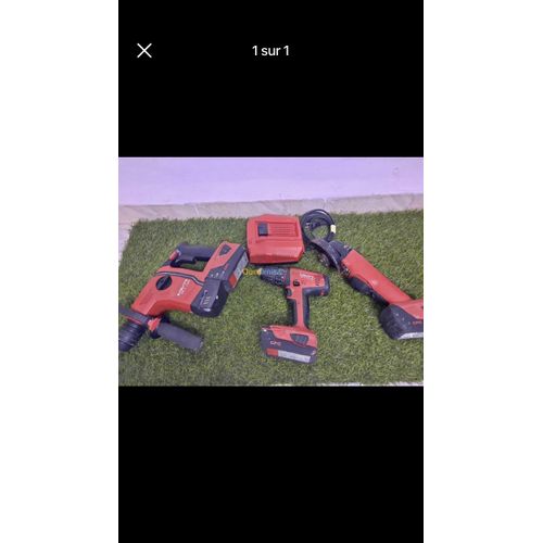 Visseuse perceuse meule avec 3 batterie et chargeur le tous hilti