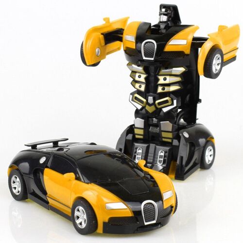 Voiture Robot Pour Enfants, Jouet Pour Garçons Et Filles, Déformation Par Impact En Un Clic, Inertie