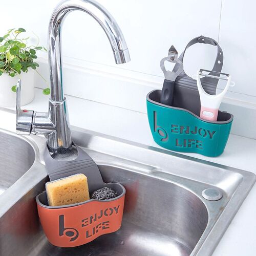 Panier De Vidange D'évier De Cuisine, Sac Suspendu, Robinet, Éponge, Lavage Des Légumes, Panier De Rangement Suspendu Sans Poinçon