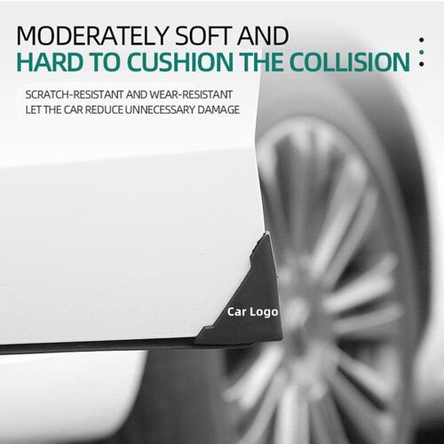 Couverture De Protection Anti-Collision Pour Porte De Voiture, 2 Autocollants Anti-Rayures En Silicone Pour Honda Bmw Benz