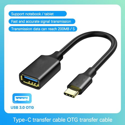 Adaptateur USB OTG pour Téléphone Portable, Câble de Données, Cordon de Conversion, Extension USB 3.0AF vers Type-C, Accessoire pour Tablette, Véhicule