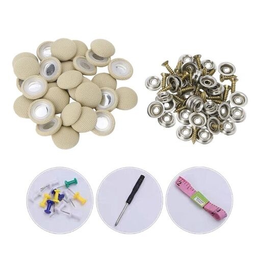 Kit D'outils D'installation De Rivets De Réparation De Toit De Voiture 50x, Kit De Réparation De Flanelle De Toit De Voiture Pour Le Plafond Intérieur Voiture Accessories
