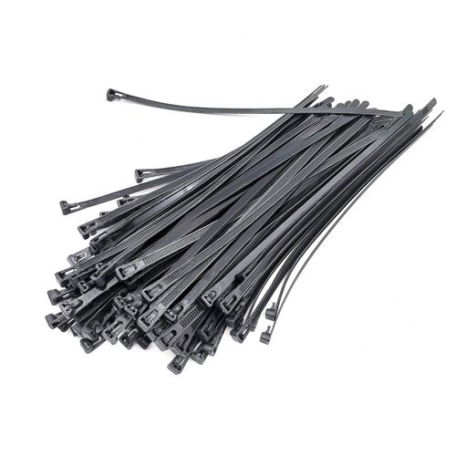 Câble De Fixation En Nylon Réutilisable, 100 Pièces/Lot, 30cm, Clip De Sangle, Noir