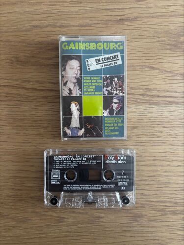 Cassette Audio Serge Gainsbourg En Concert Le Palace 80