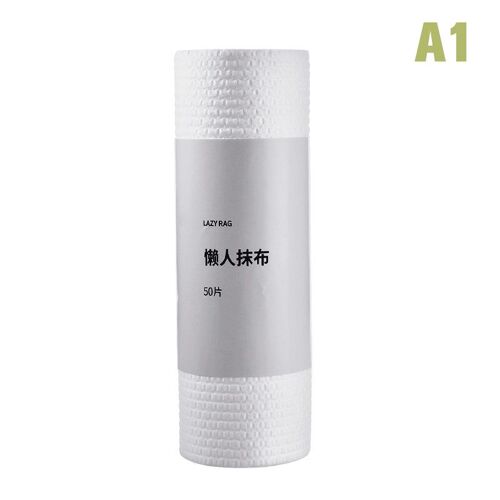 Rouleaux de serviettes en bambou réutilisables, 50 pièces/rouleau, humides et secs, pour la cuisine, pour la vaisselle, bio