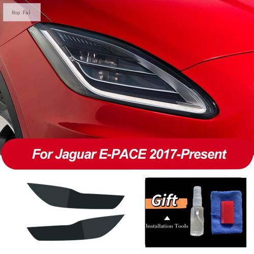Film De Protection Pour Phares De Voiture, Autocollant Transparent En Tpu Noir, Pour Jaguar E-Pace F-Pace I-Pace Xe Xj, Accessoires
