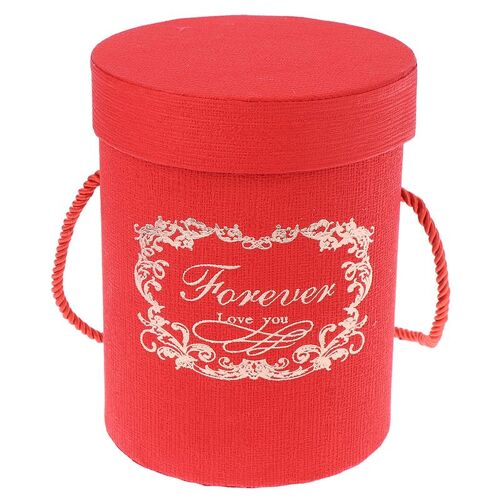 Emballage pour fleurs rondes colorées, boîtes en papier avec couvercle, boîte à bonbons, fournitures pour mariage, cadeau de fête, HDPE27, 1PC