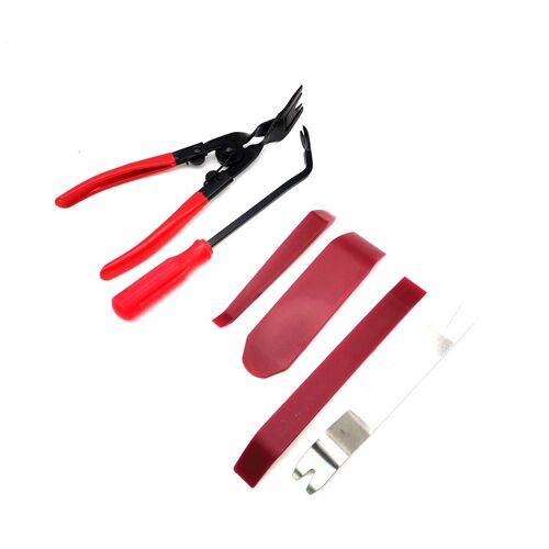 Outil De Réparation De Levier De Couverture, Panneau De Porte De Voiture, Installateur De Tableau De Bord, Clip De Garniture En Plastique 6 Pièces