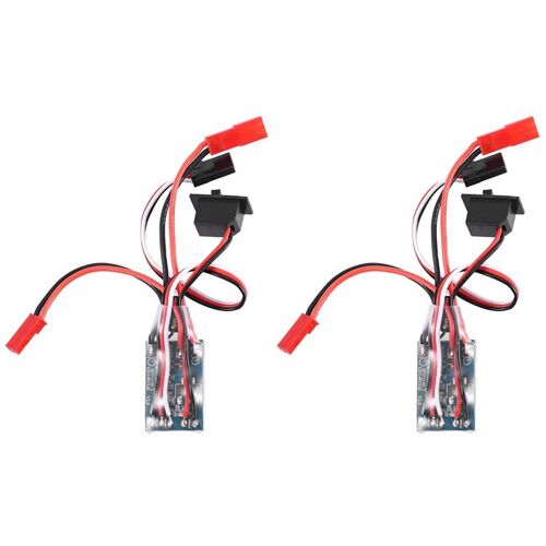 Contrôleur De Vitesse De Moteur Bidirectionnel Esc, 2 Pièces, 10a, Brossé, Sans Frein, Pour Voiture, Bateau, Réservoir, 1/16, 1/18, 1/24, F05427