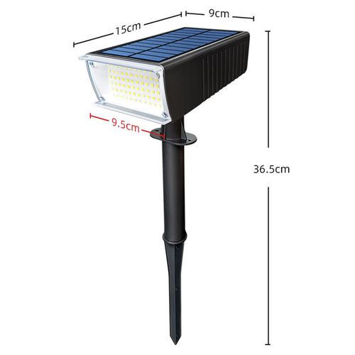 Projecteur Solaire D'extéRieur Avec Prise De Terre, éClairage D'extéRieur, Luminaire DéCoratif De Paysage, IdéAl Pour Une Pelouse, Un Jardin Ou Une Pelouse