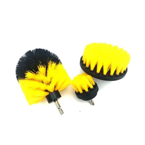 Perceuse Électrique Ronde À Poils Complets, Brosse De Remplacement, Tête Rotative De 3 Tailles, Outil De Nettoyage