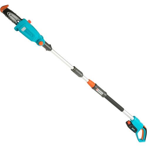 ASFASFq-set sécateur ssfil télescopique TCS 20/18 V P4A, prêt à l¿emploi: Élagueuse,portée maximale de 4 m, longueur de la lame 20 cm, tête inclinable, avec batterie 18 V P4A et sangle (14770-20)