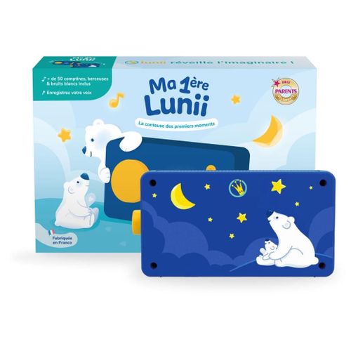 Lunii - Ma 1ère Lunii - Conteuse évolutive jusqu'à 8 ans - 50+ comptines, berceuses et bruits blancs - Fabriquée en France
