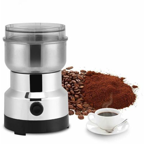 Moulin a cafe electrique 220V, Broyeur a Graines de Cafe Broyeur Alimentaire en Acier Inoxydable Moulin a Cafe Et Mixeur Electrique pour le Grain de Cafe Lin Noix Poivre Epices et Autres goodnice