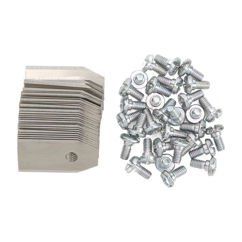 Lame de tondeuse à gazon en acier inoxydable, argent, résistant aux intempéries, lame de remplacement pour Husqvarna, 30 pièces