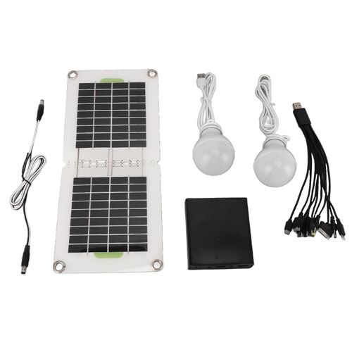 Ampoule Solaire Led De Chargement Usb 30w, Stockage D'éNergie, LumièRe De Camping Pour Poulailler Et RandonnéE