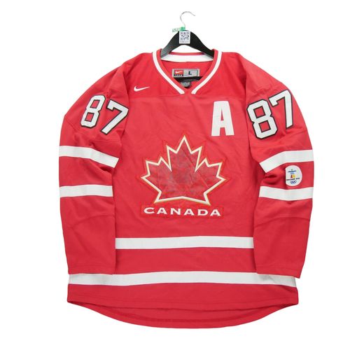 Reconditionné - Maillot Homme S.Crosby Rouge - Taille L - Homme - Rouge