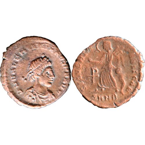 Rome - Nummus Ae4 - Valentinien Ii - Salvs Reipvblicae, Chrisme - Nicomédie - Qualite - Rare - Ric.45a2 - 20-302