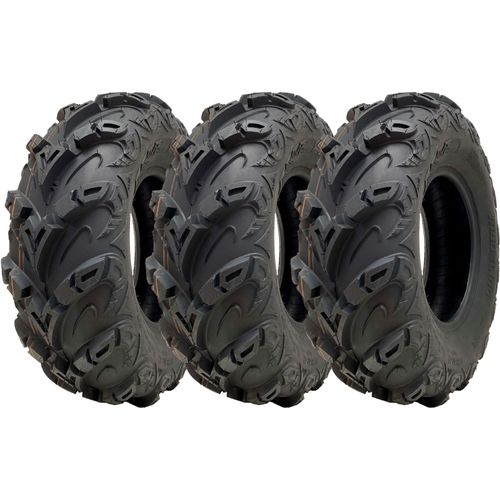 25x8.00-12 ATV Quad Tyre OBOR Mudsling WU05 E-Marked Road Legal 165kg (Set of 3)