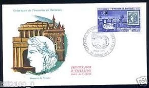 Enveloppe 1er Jour D'émission - Philatélie - Centenaire De L'émission De Bordeaux - Bordeaux 7 Novembre 1970