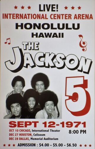 Affiche The Jackson 5 Hawaii 1971
