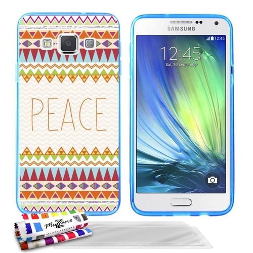 Coque Samsung Galaxy A3 300 (2015) Peace Silicone Souple (Tpu) + 3 Films