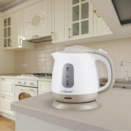 Electric Kettle Maestro Mr-012 White And Beige