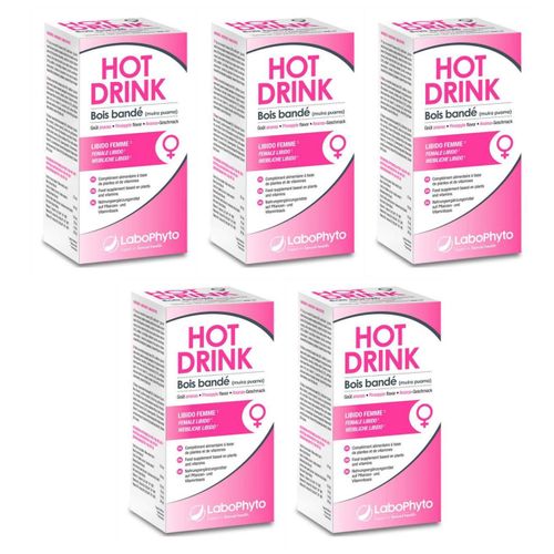 Labophyto Lot De 5 Boissons Aphrodisiaque Pour Femme Hot Drink - 250ml 