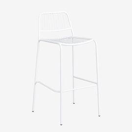 Tabouret Haut Empilable Jardín Elton Blanc Gardenia ¿75 Cm