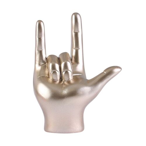 Statue créative abstraite de Style nordique pour les gestes d'amour, en résine, accessoire d'art, décoration, artisanat