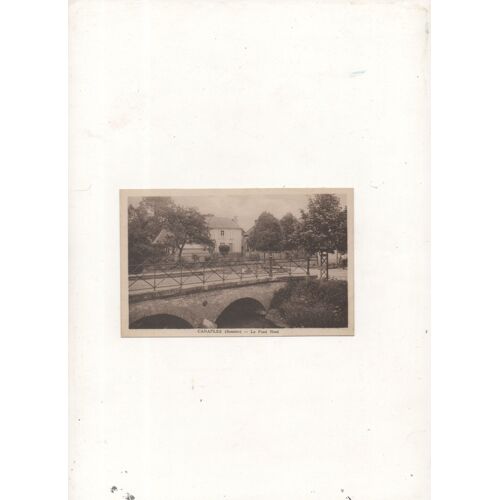 Cpa Canaples Le Pont Neuf 1934