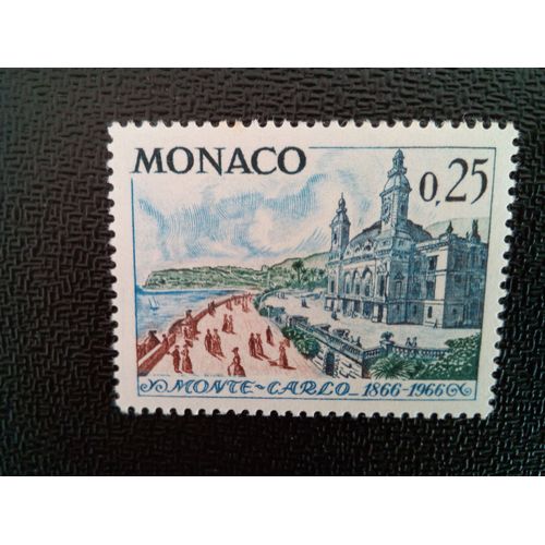 Timbre Monaco Yt 691 Casino De Monte Carlo 1966 ( 071012 )