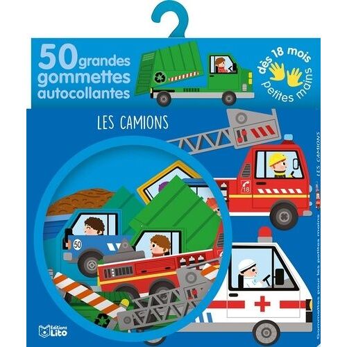 Les Camions - 50 Grandes Gommettes Autocollantes